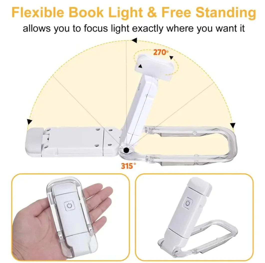 USB Rechargeable Clip-On Book Light