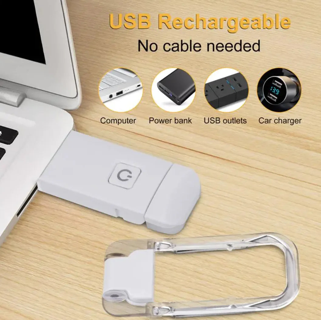 USB Rechargeable Clip-On Book Light
