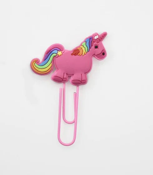Unicorn Bookmark and Paper Clip