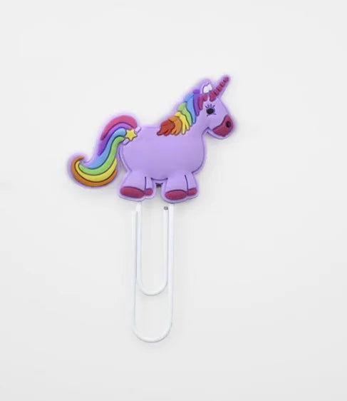 Unicorn Bookmark and Paper Clip