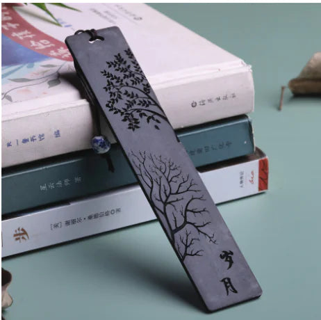 Wooden Bookmark with Engraved Design