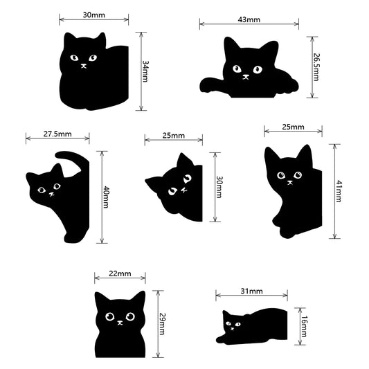 Black Cat Magnetic Bookmark